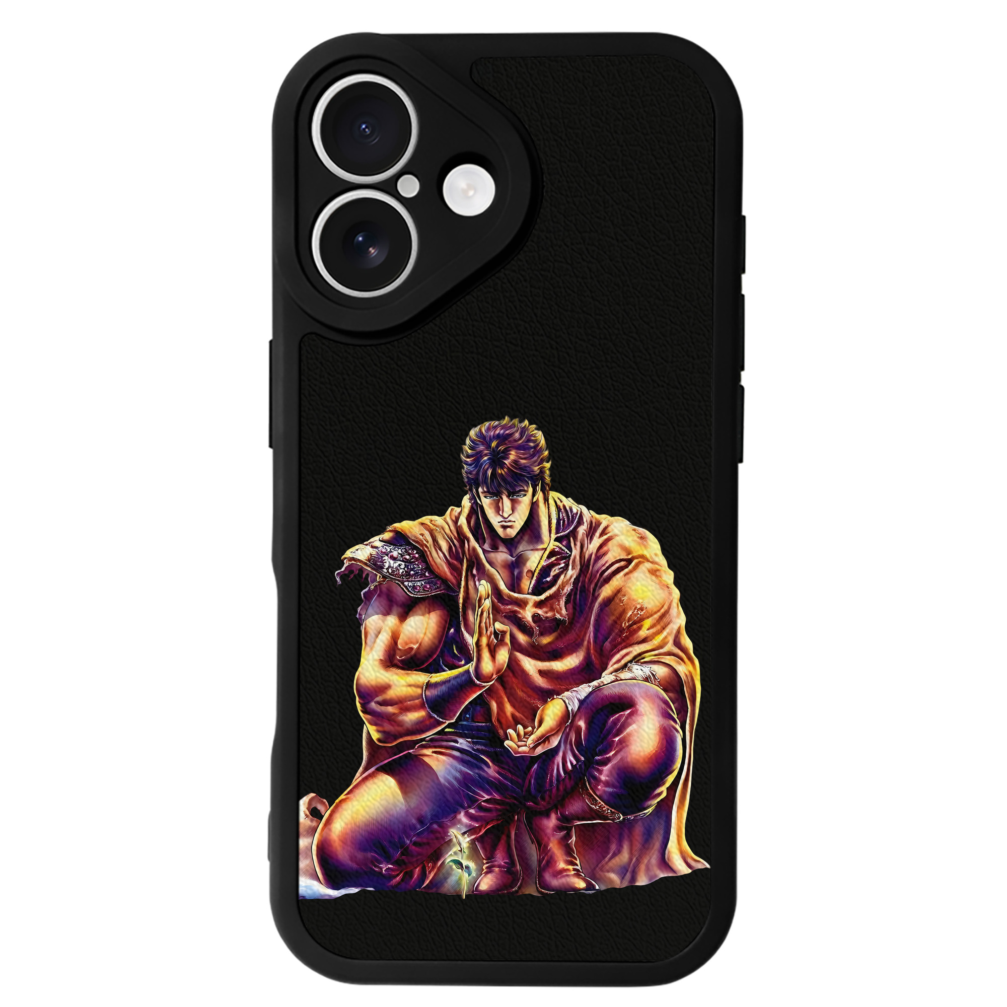 （画像用） 北斗の拳 Fist of the North Star 【iPhone 16シリーズ対応】シリコンスマホケース（レザー調） 材質：シリコン